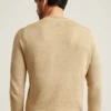 Jersey de cuello vuelto de lino italiano Jersey de cuello vuelto de lino italiano