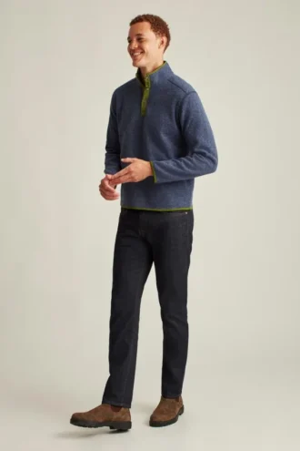 Jersey de felpa con botones a presión
