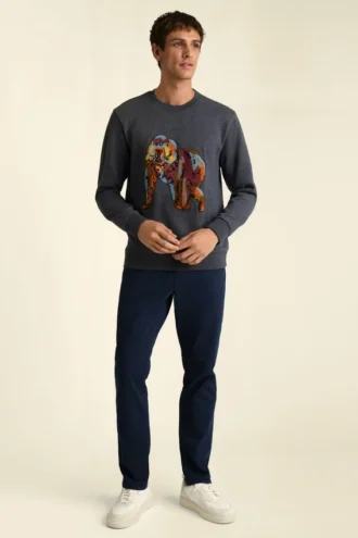 Jersey de felpa supersuave con estampado de animalitos