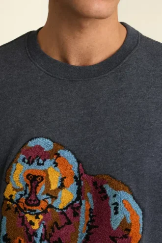 Jersey de felpa supersuave con estampado de animalitos