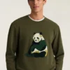 Jersey de felpa supersuave con estampado de animalitos
