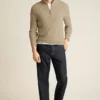 Jersey de media cremallera para hombre de Bonobos | Lino italiano y algodón de lujo