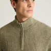 Jersey de media cremallera para hombre de Bonobos | Lino italiano y algodón de lujo