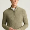 Jersey de media cremallera para hombre de Bonobos | Lino italiano y algodón de lujo