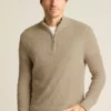 Jersey de media cremallera para hombre de Bonobos | Lino italiano y algodón de lujo