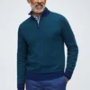 Jersey de merino con media cremallera Jersey de merino con media cremallera