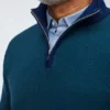 Jersey de merino con media cremallera Jersey de merino con media cremallera