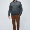 Jersey de merino con media cremallera Tallas grandes