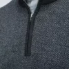 Jersey de merino con media cremallera Tallas grandes