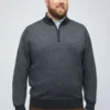 Jersey de merino con media cremallera Tallas grandes