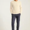 Jersey de punto trenzado de algodón de Bonobos | Estilo invernal fabricado en Italia