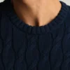 Jersey de punto trenzado de algodón de Bonobos | Estilo invernal fabricado en Italia