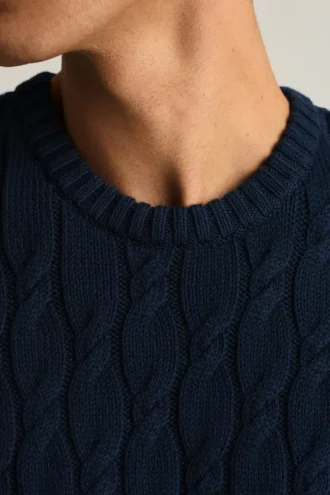Jersey de punto trenzado de algodón de Bonobos | Estilo invernal fabricado en Italia