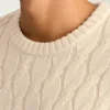Jersey de punto trenzado de algodón de Bonobos | Estilo invernal fabricado en Italia