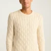 Jersey de punto trenzado de algodón de Bonobos | Estilo invernal fabricado en Italia