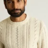 Jersey de punto trenzado de merino Jersey de punto trenzado de merino
