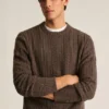 Jersey de punto trenzado de merino Jersey de punto trenzado de merino