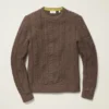 Jersey de punto trenzado de merino Jersey de punto trenzado de merino