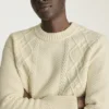 Jersey de punto trenzado de merino extrafino | Jersey de punto trenzado de suave lana merino Jersey de punto trenzado de merino extrafino | Jersey de punto trenzado de suave lana merino