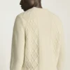Jersey de punto trenzado de merino extrafino | Jersey de punto trenzado de suave lana merino Jersey de punto trenzado de merino extrafino | Jersey de punto trenzado de suave lana merino