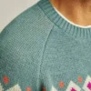 Jersey Fair Isle de cuello redondo Jersey Fair Isle de cuello redondo