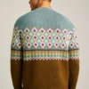 Jersey Fair Isle de cuello redondo Jersey Fair Isle de cuello redondo
