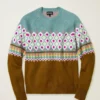 Jersey Fair Isle de cuello redondo Jersey Fair Isle de cuello redondo