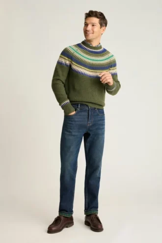 Jersey Fair Isle de mezcla de lana de Bonobos | Tejido cálido y festivo
