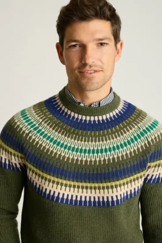 Jersey Fair Isle de mezcla de lana de Bonobos | Tejido cálido y festivo