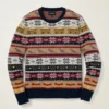 Jersey Fair Isle de Nueva York | Jersey Fair Isle para hombre con iconos de Nueva York