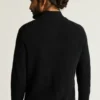 Jersey italiano de cachemira con cuello alto Jersey italiano de cachemira con cuello alto