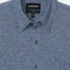Jersey jaspeado con botones, tallas grandes
