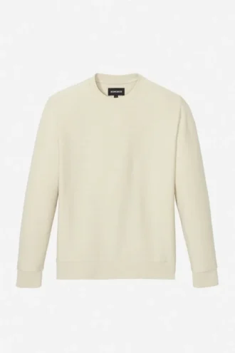 Jersey ligero de cuello redondo de felpa francesa