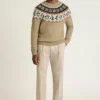 Jersey navideño para hombre de Bonobos | Festivo diseño Fair Isle con pingüinos