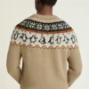 Jersey navideño para hombre de Bonobos | Festivo diseño Fair Isle con pingüinos