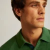 Jersey Polo con punto texturado