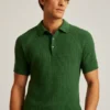 Jersey Polo con punto texturado