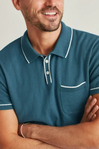 Jersey polo de manga corta