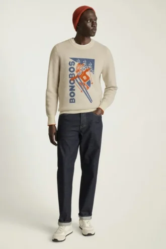 Jersey Ski Bunny de merino extrafino | Jersey retro de esquí y après-ski
