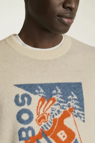 Jersey Ski Bunny de merino extrafino | Jersey retro de esquí y après-ski