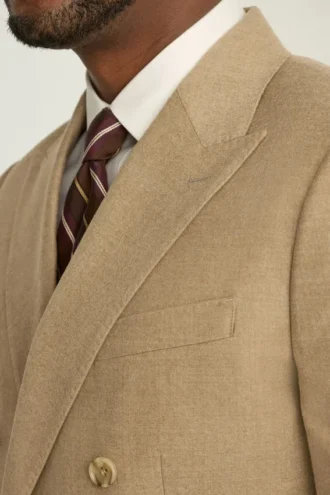 Jetsetter Blazer italiano de franela de doble botonadura
