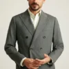 Jetsetter Blazer italiano de lana de doble botonadura Jetsetter Blazer italiano de lana de doble botonadura