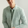 Jetsetter Blazer italiano de seersucker Jetsetter Blazer italiano de seersucker