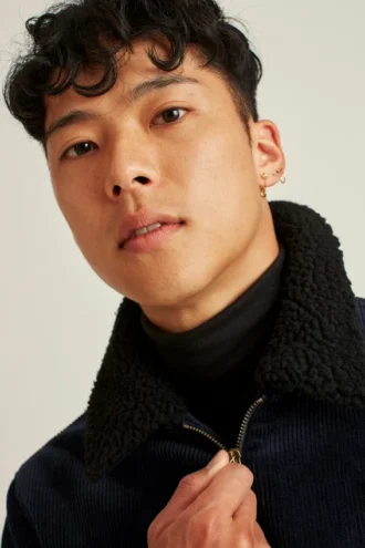 La bomber con cuello sherpa
