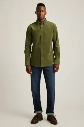 La camisa de pana elástica