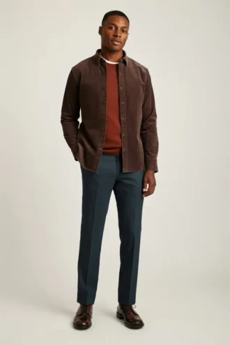 La camisa de pana elástica