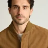 La chaqueta bomber de ante La chaqueta bomber de ante