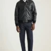 La chaqueta bomber de cuero Bowery La chaqueta bomber de cuero Bowery