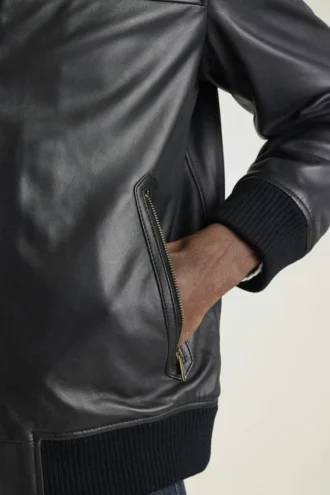 La chaqueta bomber de cuero Bowery