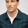 La chaqueta cortavientos de golf Tartan